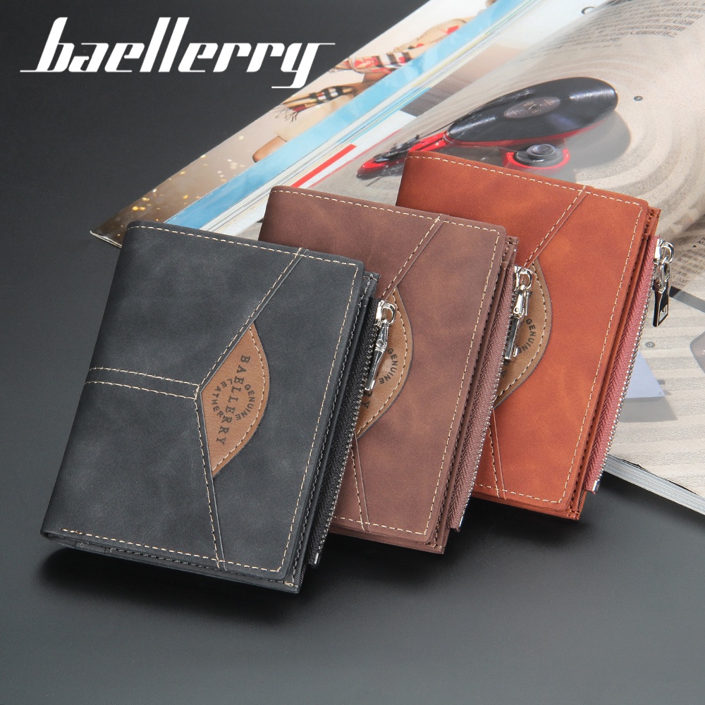 BAELLERRY DR071 Dompet Pria Bahan Kulit PU Leather Premium WATCHKITE WKOS