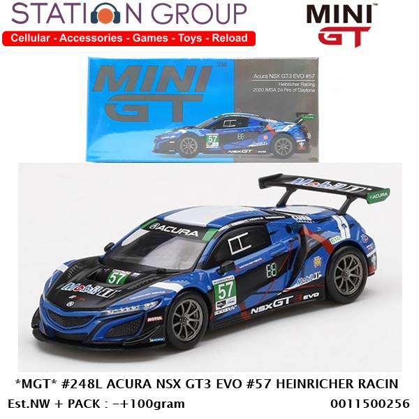 MINI GT #248L ACURA NSX GT3 EVO #57 HEINRICHER RACING - DIECAST