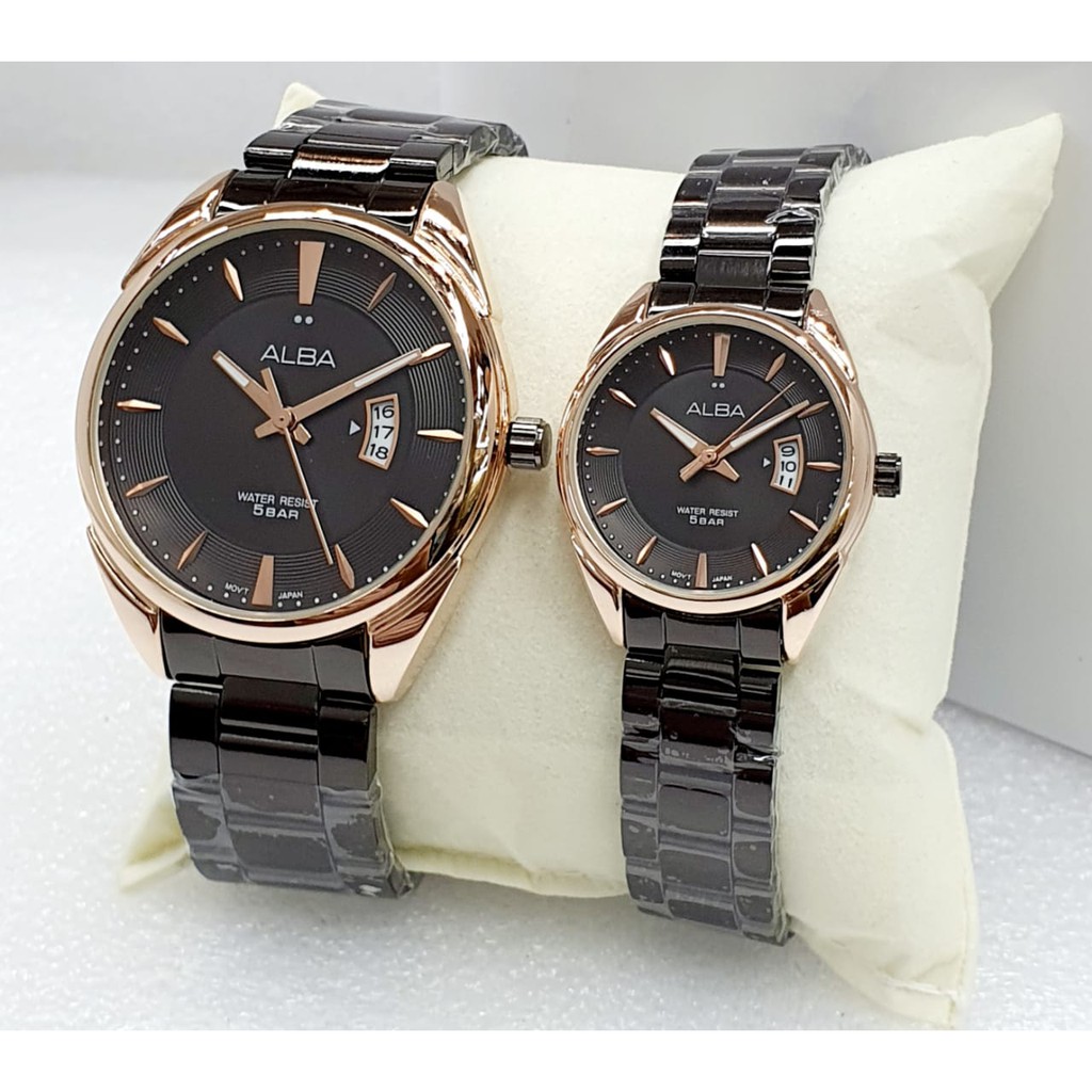jam tangan couple alba vj42 x164 terbaru ca1415