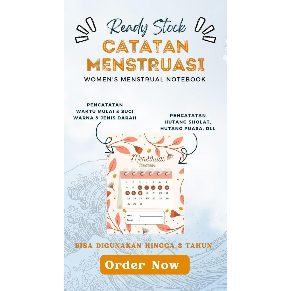 

Buku Menstruasi/ Buku Catatan Menstruasi/ Menstrual Calendar/ Catatan Haid/ Menstrual Book