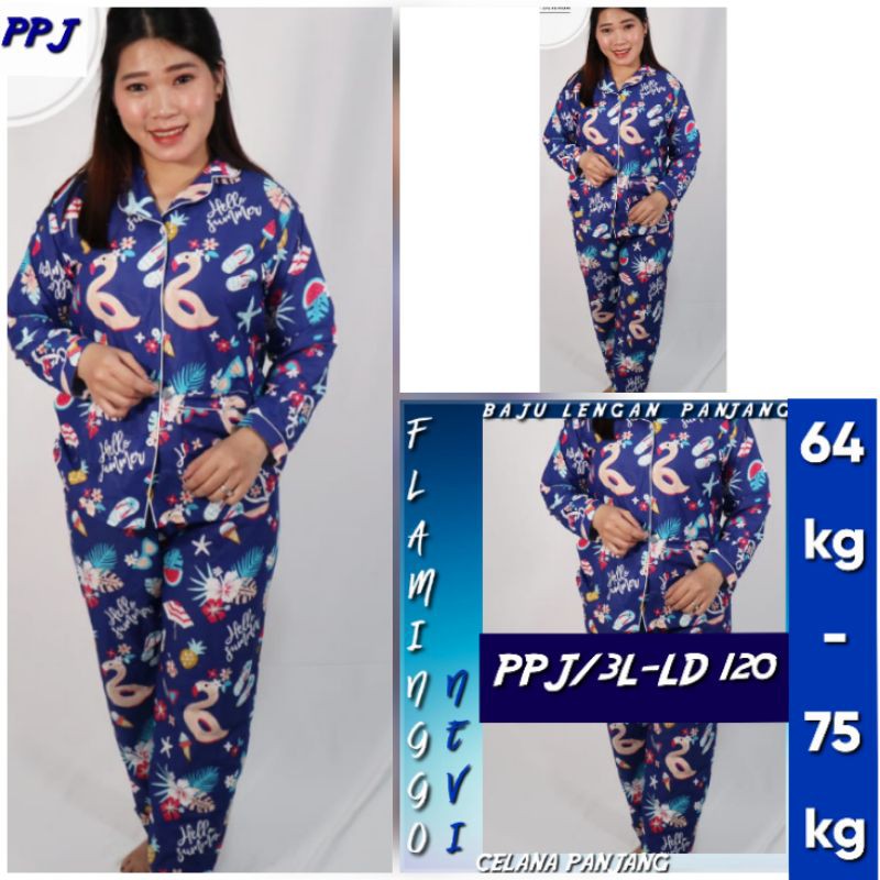 JUMBO piyama Baju Tidur dewasa / allsize Katun jepang lengan panjang celana panjang / Piama karakter