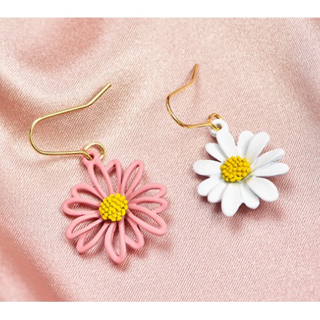 ✅COD 1 Pasang / Sepasang / Anting-Anting Sederhana Mini Daisy Drop Feminin Anting Sederhana