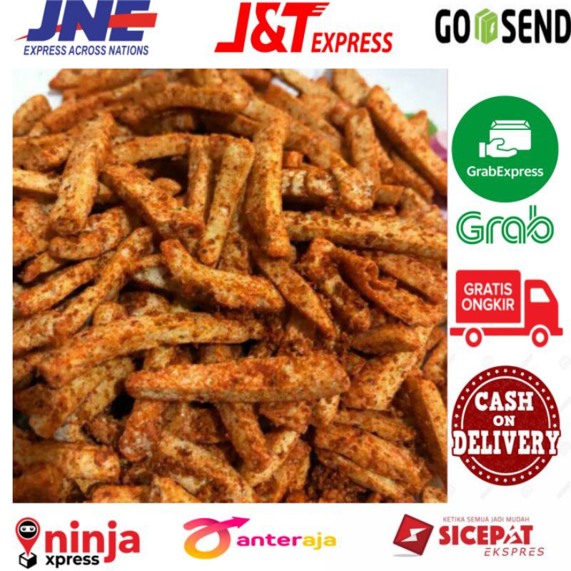 Basreng stik basreng stick PEDAS ASIN 1kg basreng bandung basreng stik pedas basreng pedas basreng kriuk pedas-3