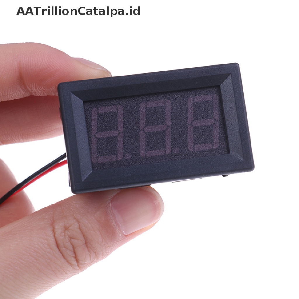 (AATrillionCatalpa) Voltmeter digital AC 70-500V display LED 2 Kabel