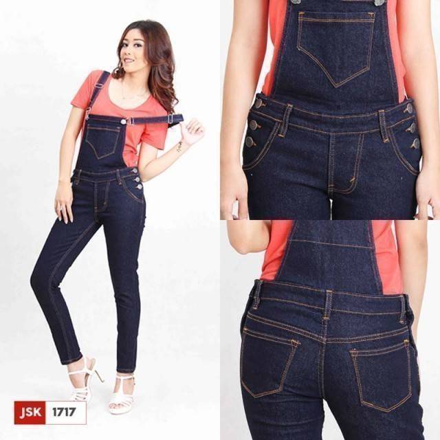 Overall Jeans Wanita Overall Skinny Wanita JSK Jeans