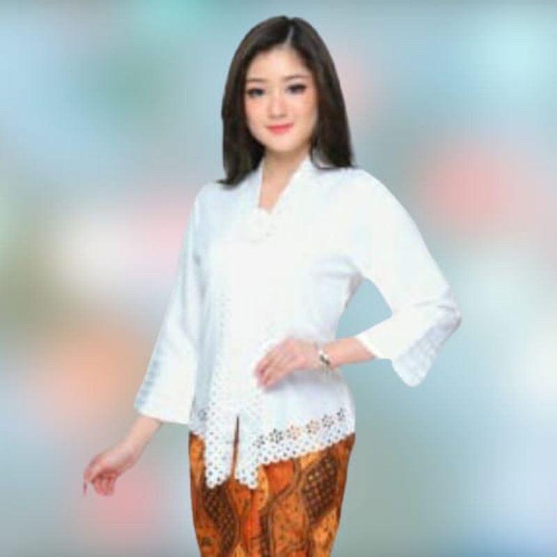 Atasan kebaya encim modern katun import kebaya wisuda pesta-7