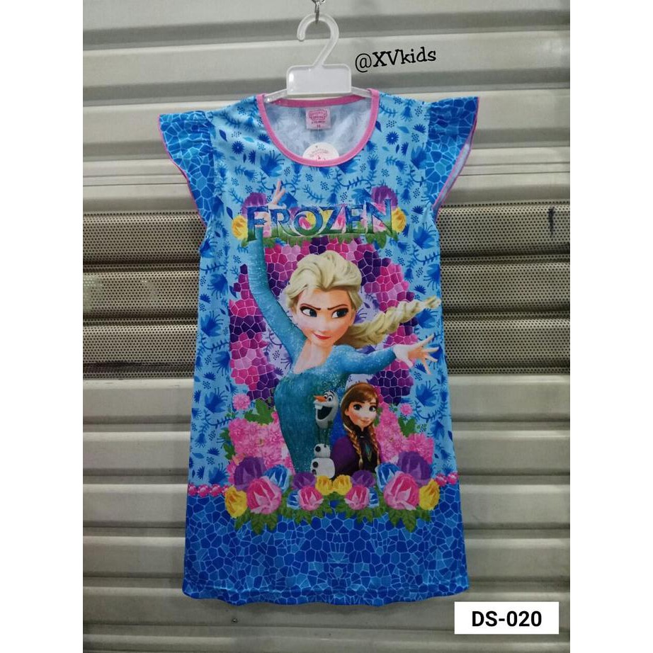 KUALITAS BAGUS DRESS ANAK FROZEN / DASTER ANAK FROZEN DS-020
