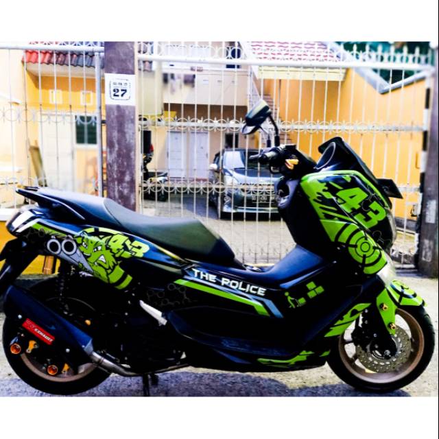 Decal nmax the police - Stiker Full Body Nmax Motor N Max 2015 2016 2017 2018