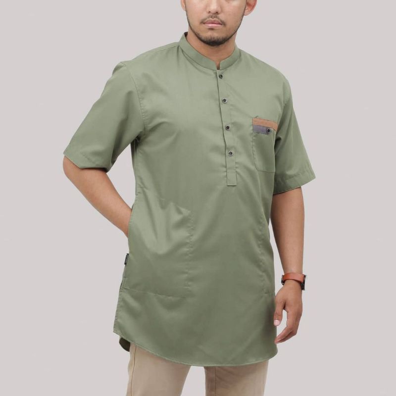 Qurta Oosman "Uhud" / baju muslim lengan pendek / koko lengan pendek / Bestseller/BAJU KOKO COUPLE