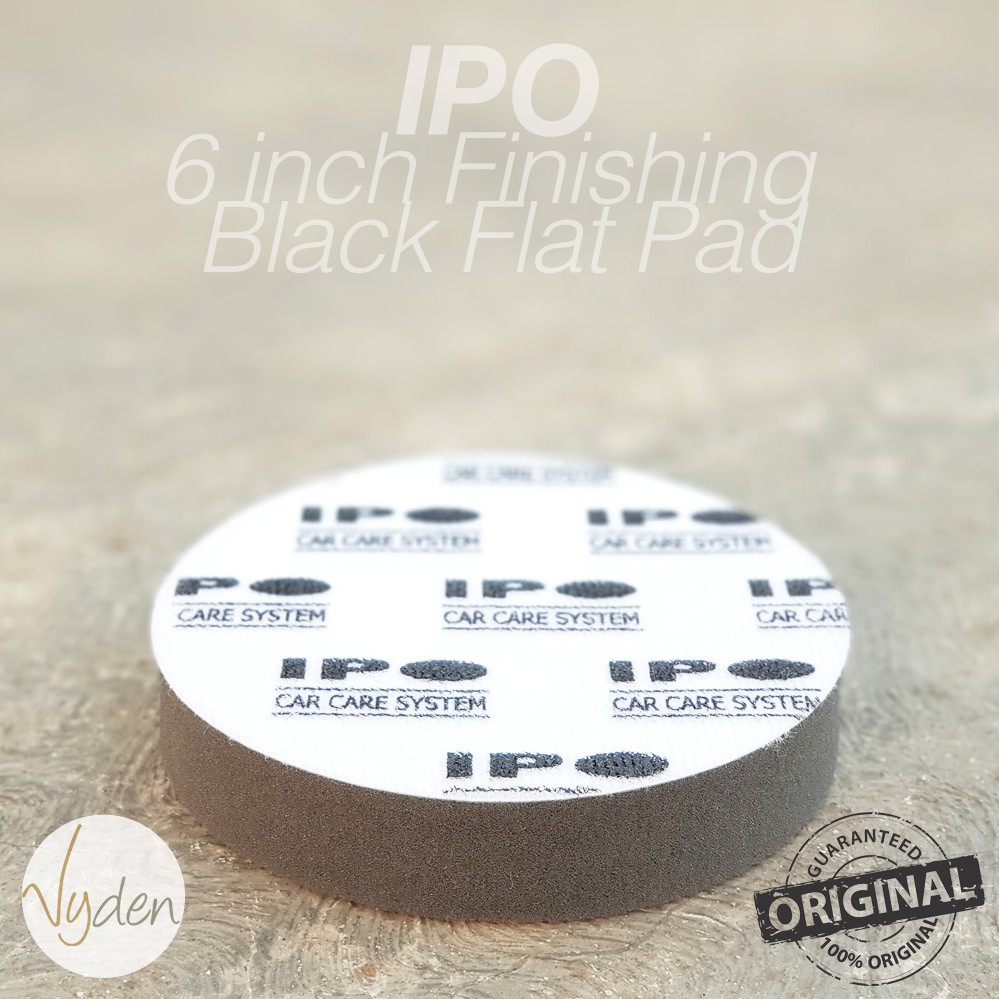 IPO Black Finishing Waxing Pad 6 Inch Flat Wax Sealant Busa Mesin Poles Mobil MURAH