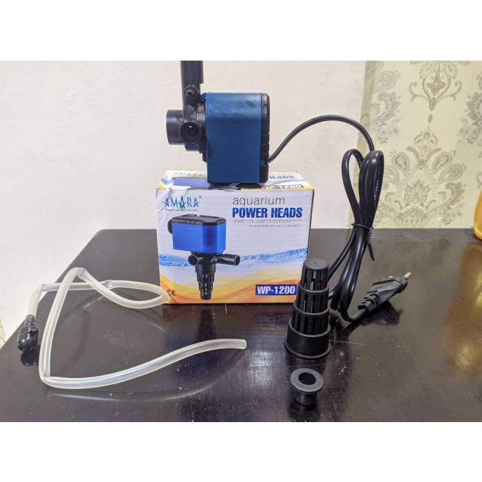 Pompa Air Celup Aquarium Power Head Amara WP-1200 WP1200 WP 1200 Mesin Akuarium Murah