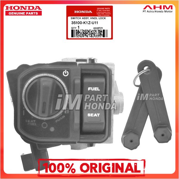 *Ori Ahm  Kunci Kontak Switch Assy Handle Lock PCX 160 35100-K1Z-U11 35100K1ZU11 Terjamin asli 100% 