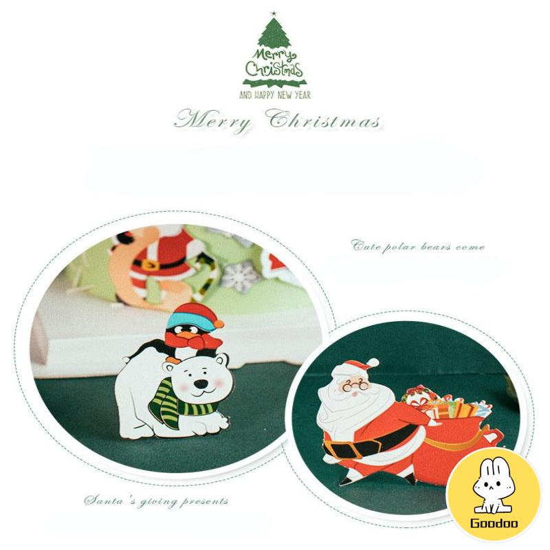 1 Set 7 Styles Topper Kue Desain Merry Christmas Bahan Akrilik Untuk Dekorasi Natal -Doo