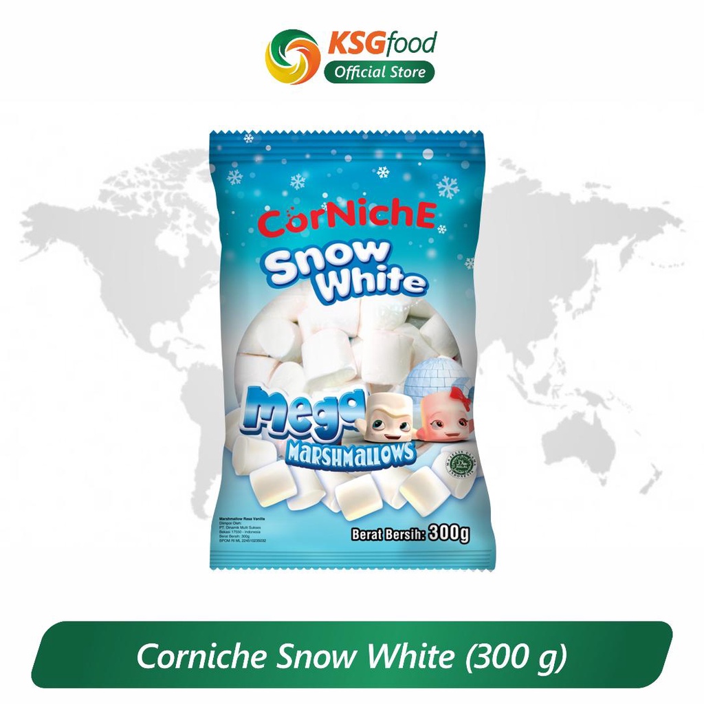 

CORNICHE MEGA SNOW WHITE MARSHMALLOW [300GR]