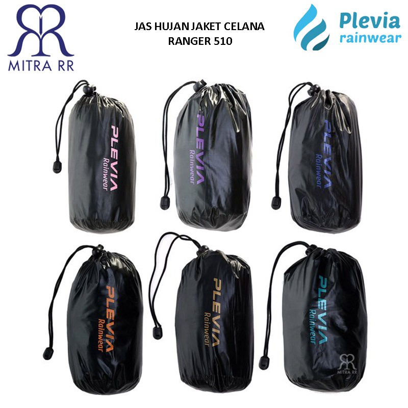 Jas Hujan Plevia Jaket Celana Ranger 510 Jas Hujan Setelan Dewasa Hitam Kombinasi All Size