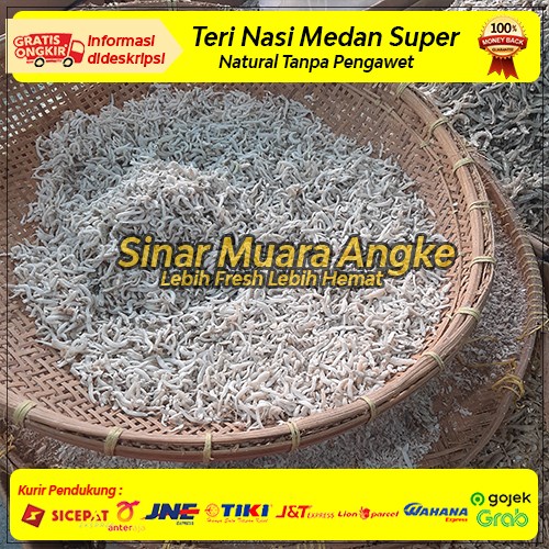 

Ikan Asin Teri Nasi Medan Super 500 gr premium grade A - kering asin