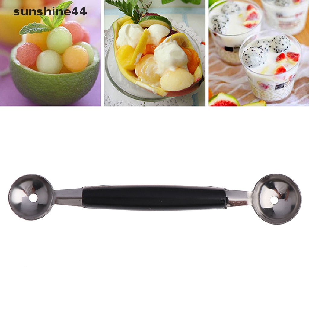 Sunshine Sendok Scoop Es Krim Dua Sisi Bahan Stainless Steel