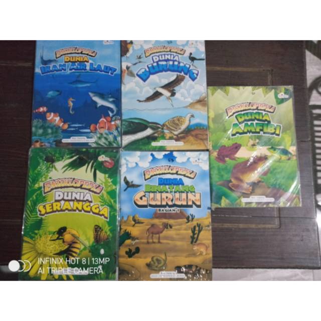 Ensiklopedia hewan amfibi, burung, ikan, gurun dan serangga penerbit andi ASLI