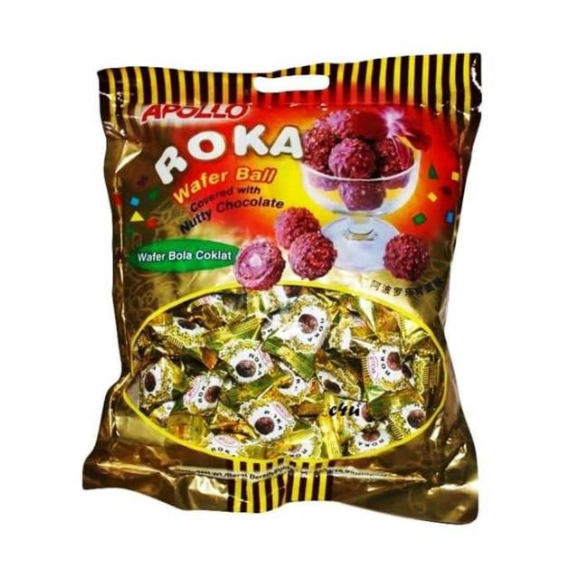 

Roka apollo wafer bola coklat 300gr