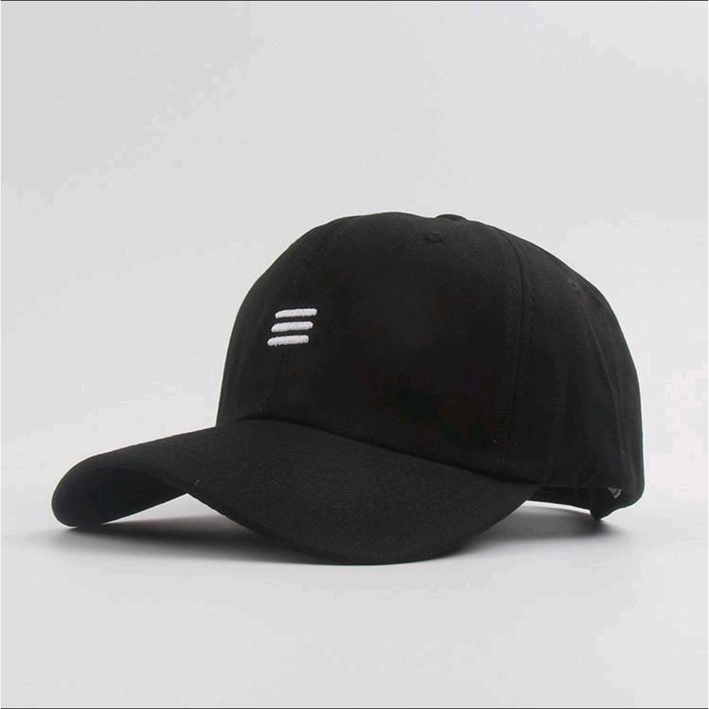 Termurah Topi baseball garis tiga ring premium dan pertamax pria wanita kpop korea