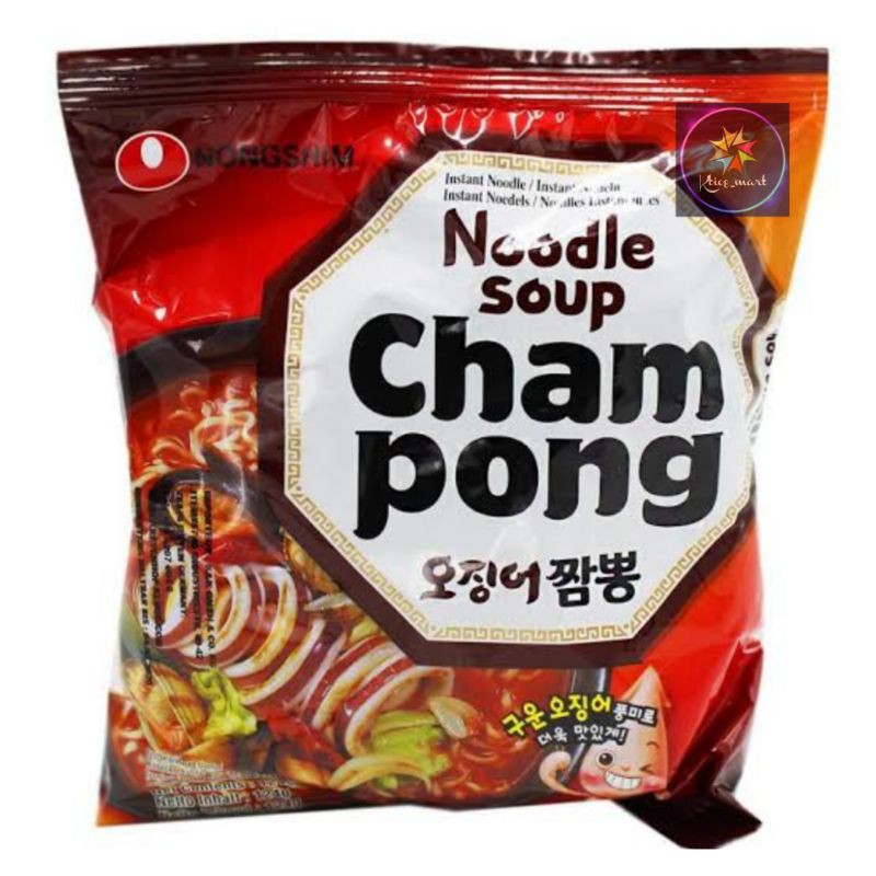 

Nongsim Noodle soup Champong 120gr/mie instan Import