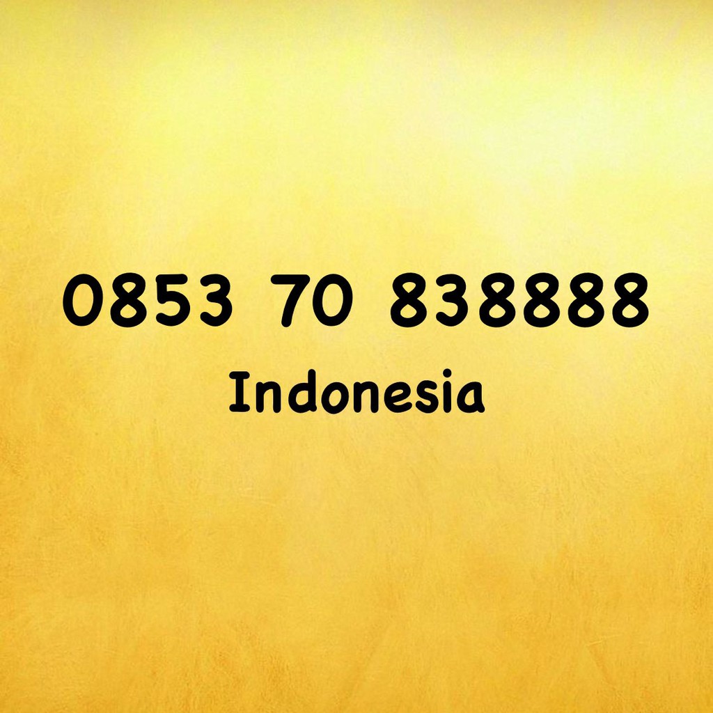 Nomor Cantik Kartu AS Kuartet A - 0853 7083 8888 - 0853 70 838888