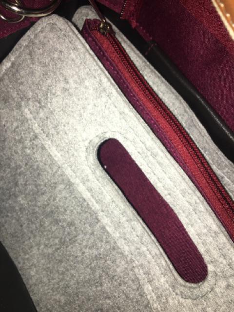 Knallbage Sisipan Kantong Pengaturan Kain Felt Organizer Bag