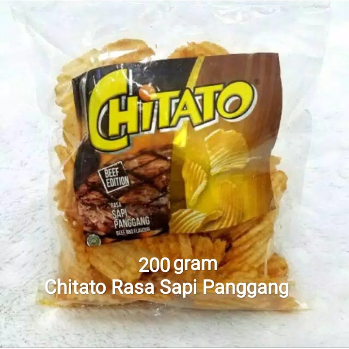 

Chiki Chitato Rasa Sapi Panggang 200 Gram/Snack/Camilan/Ciki/Kiloan