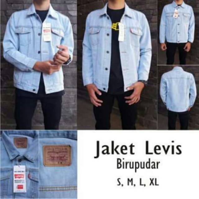 Jaket jeans/jaket jeans levis biru pudar/jaket jeans 