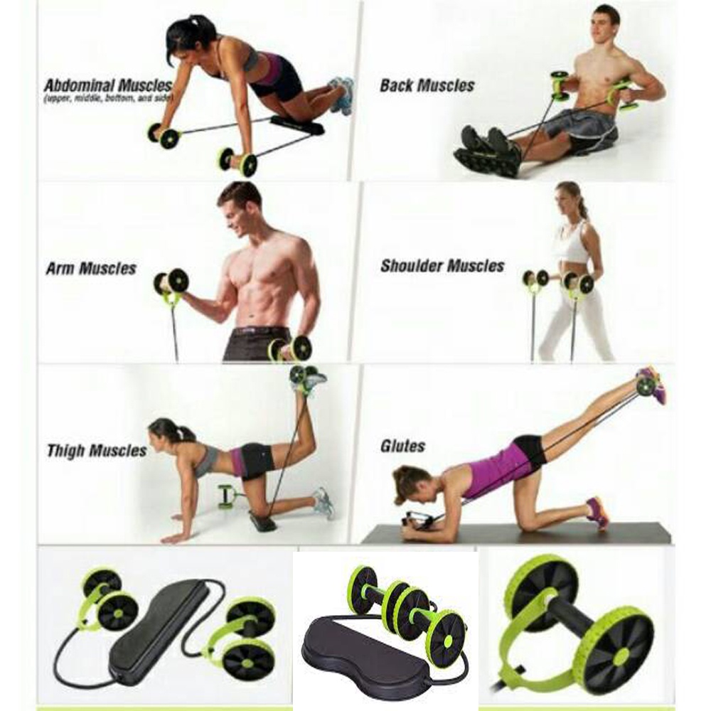 Alat Gym Revoflex Xtreme  Alat Fitness Fitness Portable LENGKAP 44 FUNGSI Alat Fitness Di Rumah Alat Gym Sixpack Alat Olahraga Push Up Sit Up Black