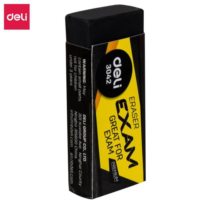 

Deli E3042 Penghapus-Exam Eraser 60×24×12mm Soft 2B Clean Black SPECIAL