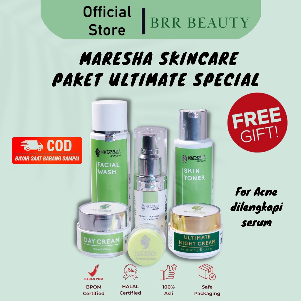 MARESHA SKINCARE ULTIMATE SPECIAL UNTUK JERAWAT-FOR ACNE-PAKET JERAWAT MARESA SKINCARE