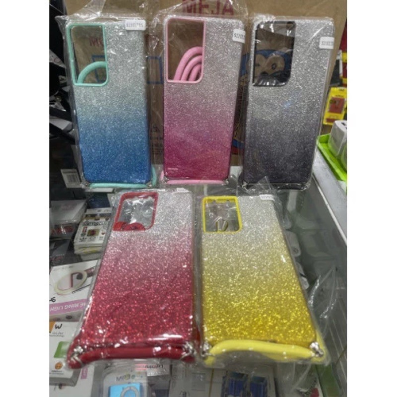 CASE GLITER TALI NAGITA LANYARD SAMSUNG S21 ULTRA