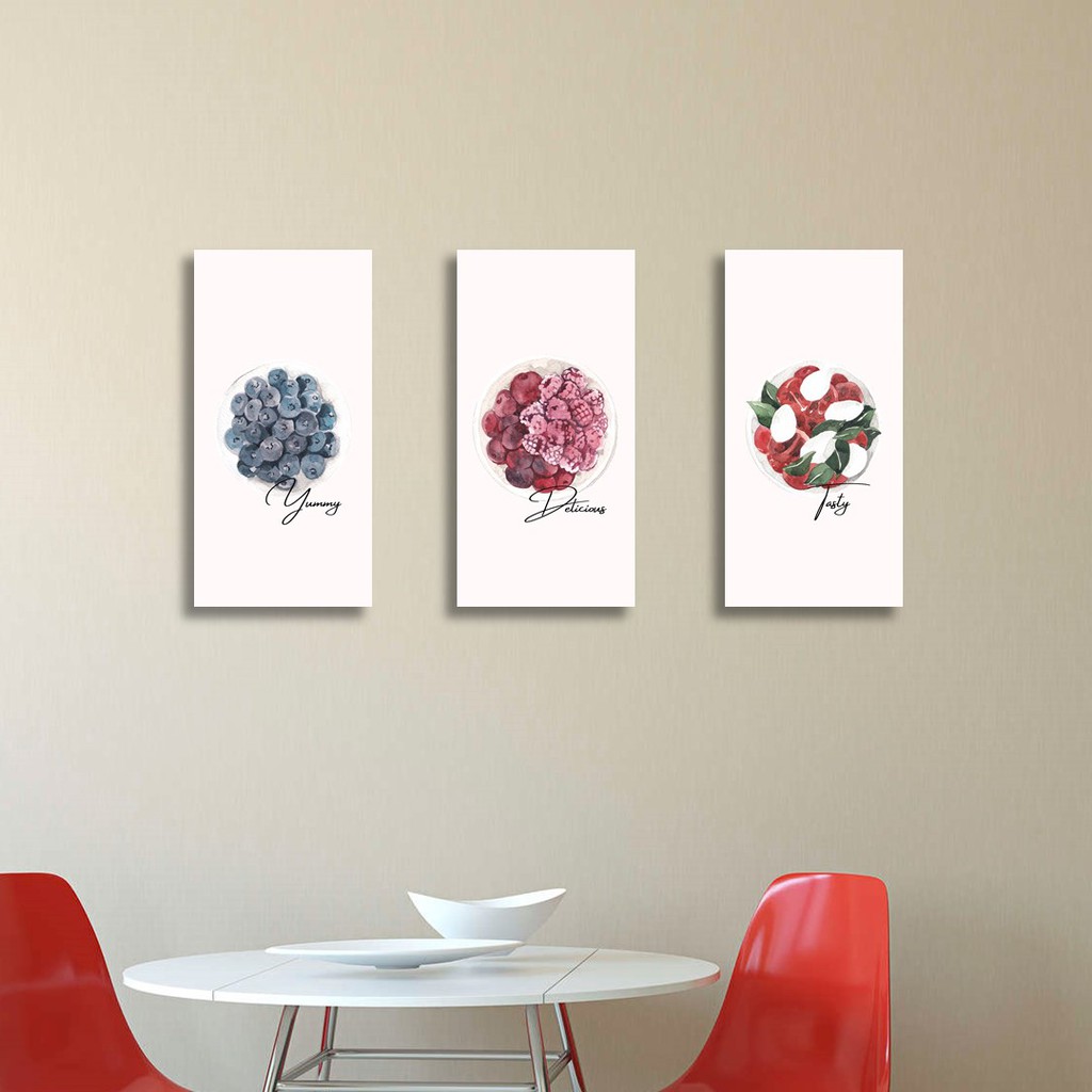 HIASAN DINDING DEKORASI DAPUR SALAD BUAH