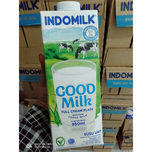 Indomilk UHT 1 liter/susu cair indomilk/Indomilk 950ml