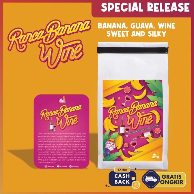 

Kopi Arabika Specialty Ranca Banana Natural 200g | Special Release