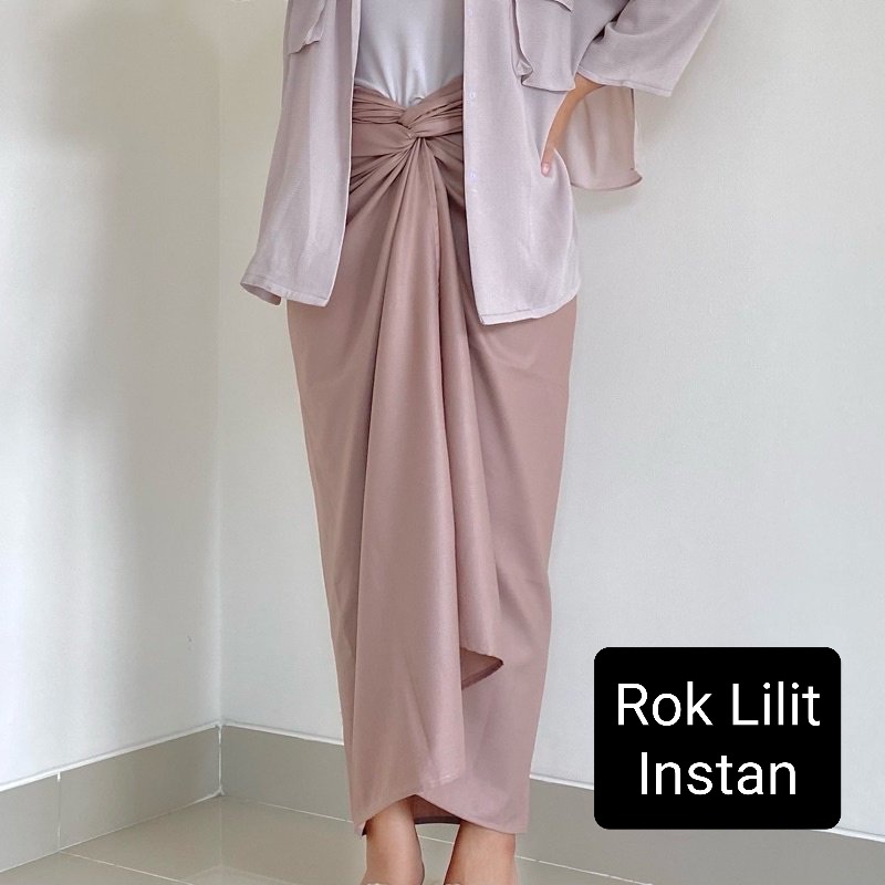 Rok Lilit Instan Velvet Kain Lilit Kondangan Outfit