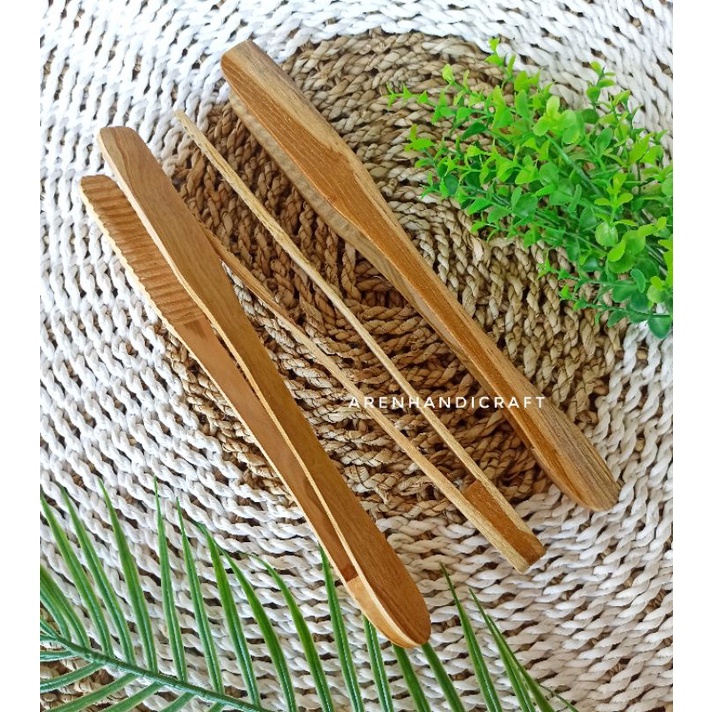 ARENHANDICRAFT Pencapit makanan kayu jati