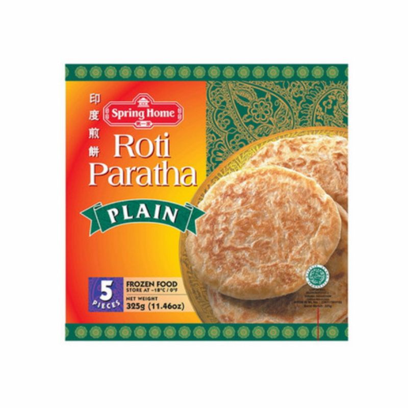 

SPRING HOME TYJ ROTI PARATHA ORIGINAL / Roti Paratha Plain | Berat Bersih 325gr