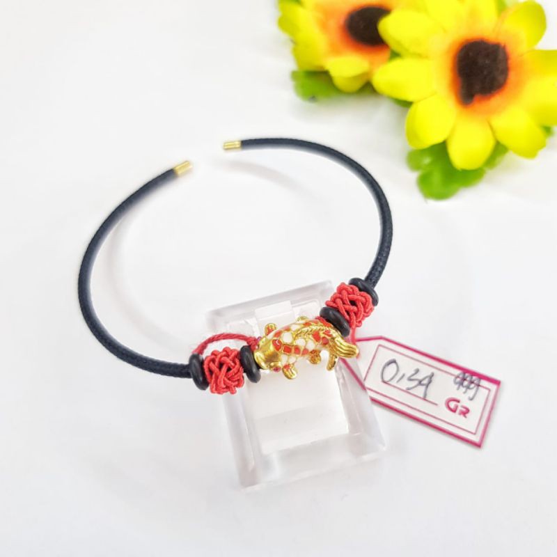 ACC IKAN EMAS KOI CHARM HONGKONG KADAR 24 K