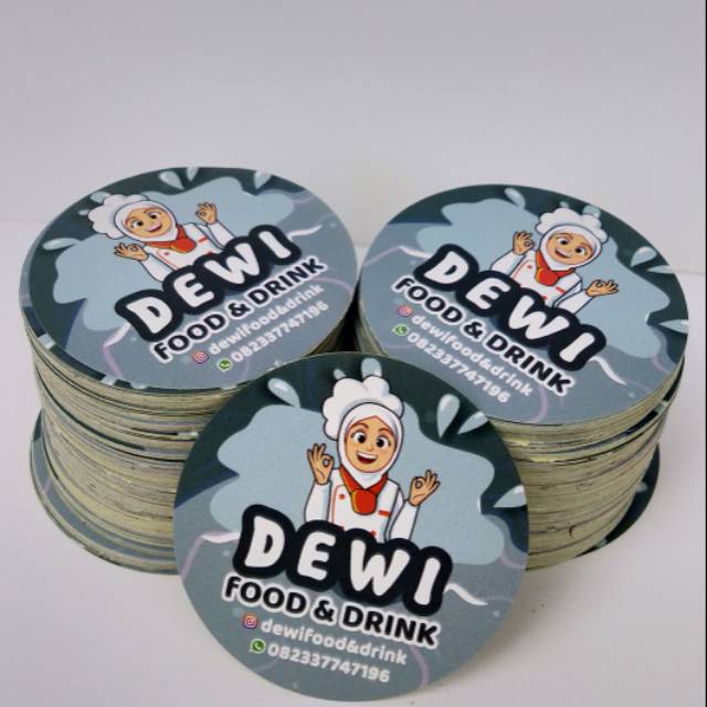 

Stiker Label 4 cm Kromo