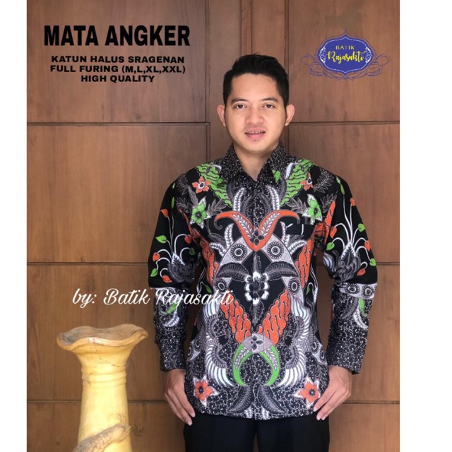 Batik MATA ANGKER FULL FURING Katun Halus Sragenan Size M-XXL TERMURAH