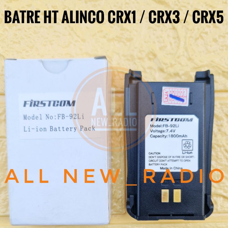 BATRE HT ALINCO CRX5 DJ CRX1 VOXTER UV-X5 LITHIUM MURAH BATERAI HT ALINCO DJ CRX5 DJ CRX1 LITIUM