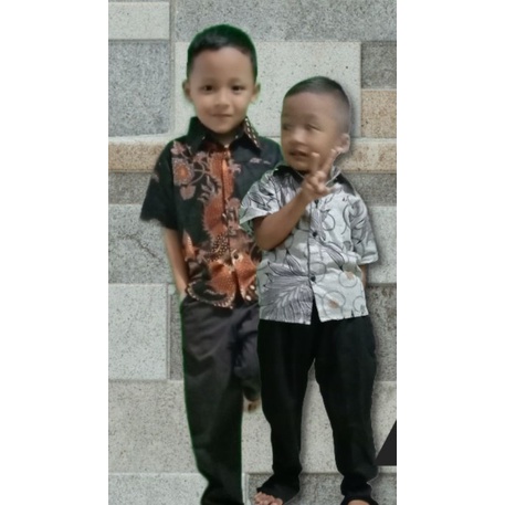 baju batik anak usia 2-5 tahun