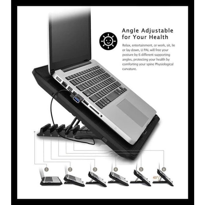 TERPERCAYA KIPAS LAPTOP DEEPCOOL UPAL 15 inch