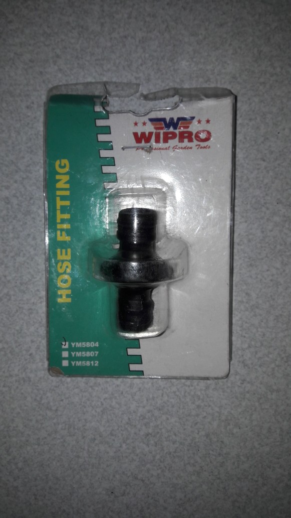 Nepel Sambung Selang Inlet Mesin Cuci 2 Way Coupling Nepel Selang Inlet Washing Hose Fitting Wipro