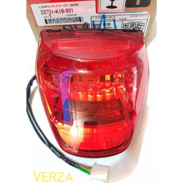 LAMPU BELAKANG VERZA ASLI AHM