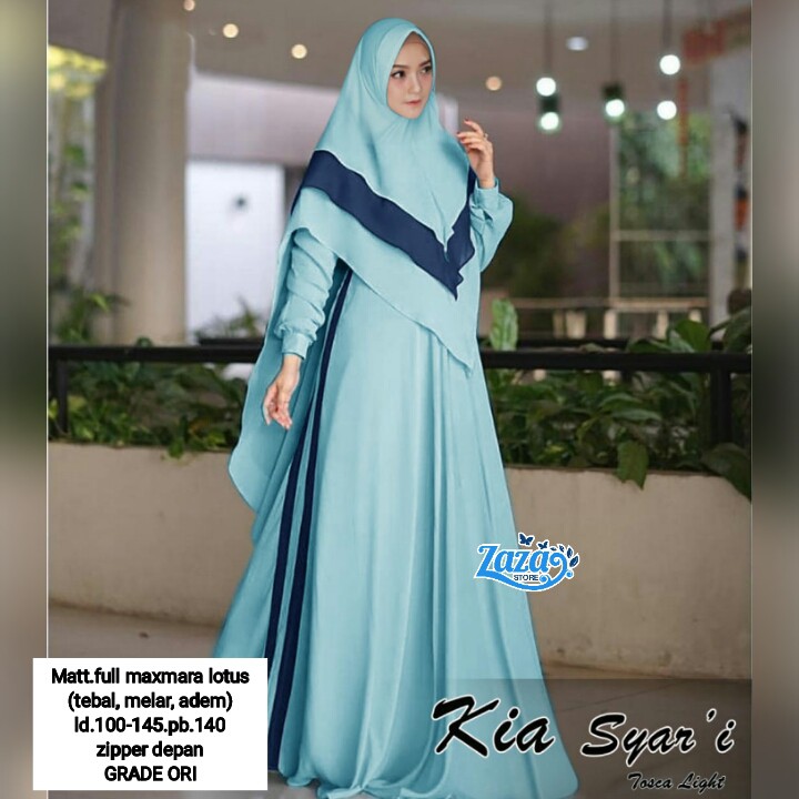 Gamis Syari Wanita Dewasa Murah Bagus Baju Gamis Terbaru 2021 Jumbo Model Gamis Modern Kia Syri
