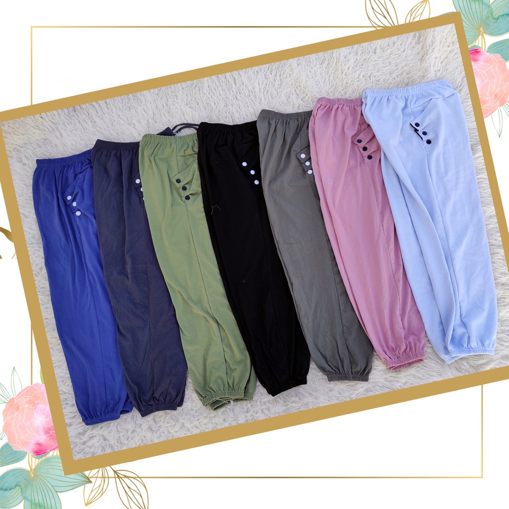 Celamis Jogger Muslimah Celana Jogger Dalaman Gamis Celana Panjang Aladin All size