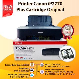 Printer Ip2770 2770 Print Only Printer Warna A4 Baru Garansi Resmi